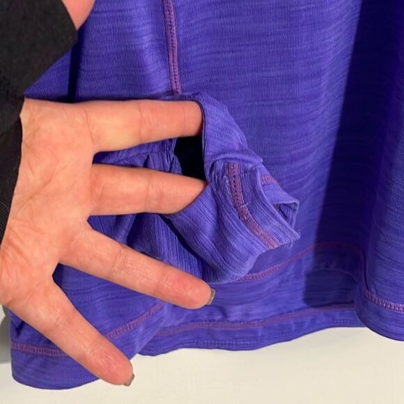 Kirkland Signature Women’s Athletic 1/4 Zip Top Jacket Size Small Purple - Picture 5 of 8